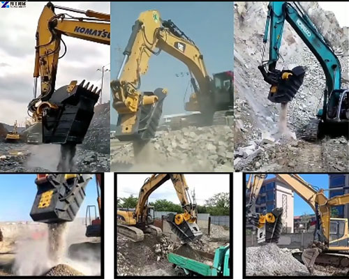 excavator rock crusher bucket application excavator rock crusher bucket application