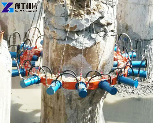 application of concrete pile breaker