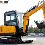 4 Ton mini excavator successfully sold to Poland hydraulic mini excavator