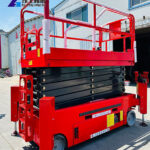 Mobile scissor lift table sold to Romania mobile scissor lift table