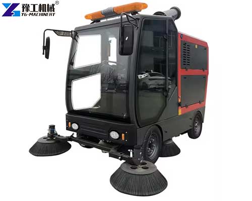 electric road sweeper structure