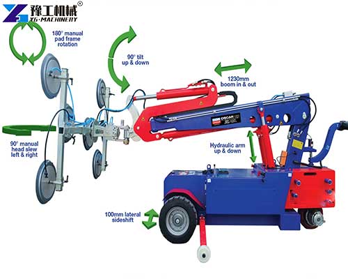 Glass lifting machine structure Glass lifting machine structure