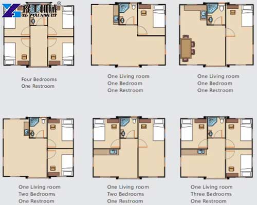 container foldable house internal layout