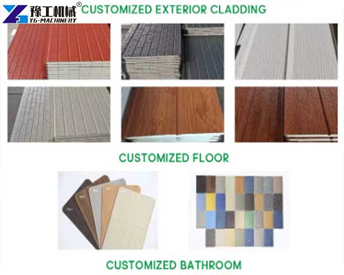 customized exterior cladding and floor