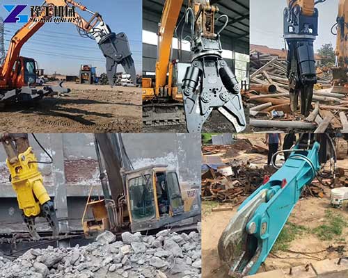 demolition shears excavator