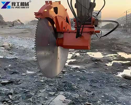excavator hydraulic rock saws