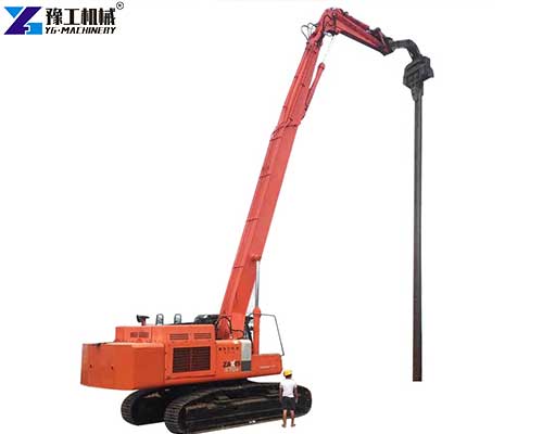 excavator pile driver from YG