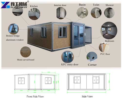 prefab foldable homes structure