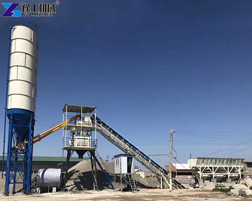small mobile concrete mixing plants