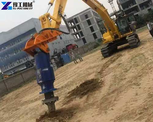 speedy sheet pile driver for excavator