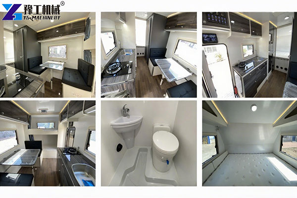 camper trailer with ensuite internal structure