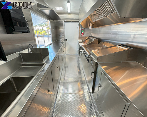 donut food trailers interior