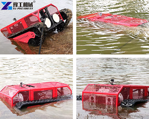 dredging robot is working dredging robot is working
