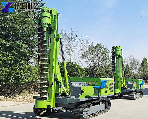 pile driver machine real shot