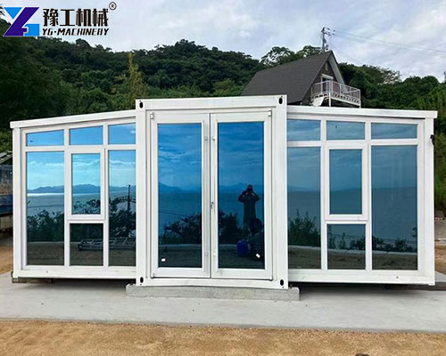 portable expandable house with glass curtain wall portable expandable house with glass curtain wall