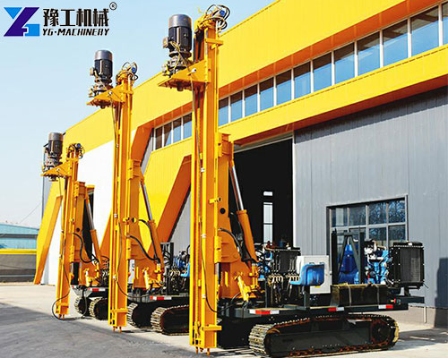 ground screw pile drivers in YG
