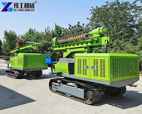 solar pile driver real shot