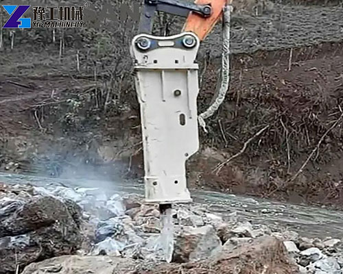 excavator concrete breaker application