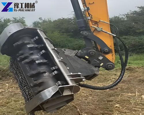 excavator mulcher attachment application