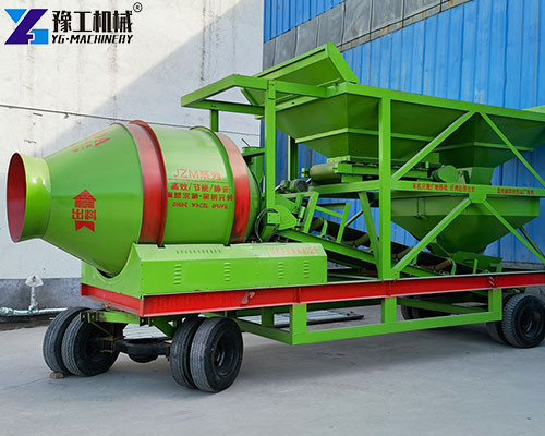 mobile concrete mixing plant