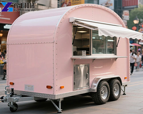 YG food trailer with the kitchen