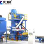 roller conveyor shot blasting machine