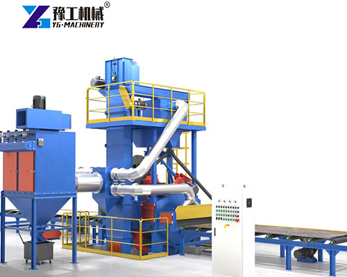 roller conveyor shot blasting machine