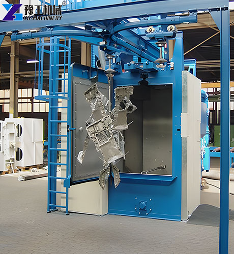 spinner hanger shot blasting machine in YG