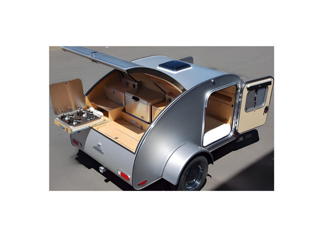 YG Machinery's small pull behind camper trailer