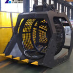 rotary screening bucket