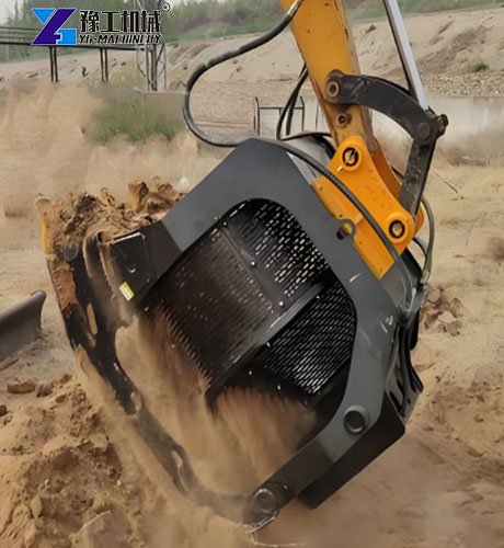 rotary screening bucket application