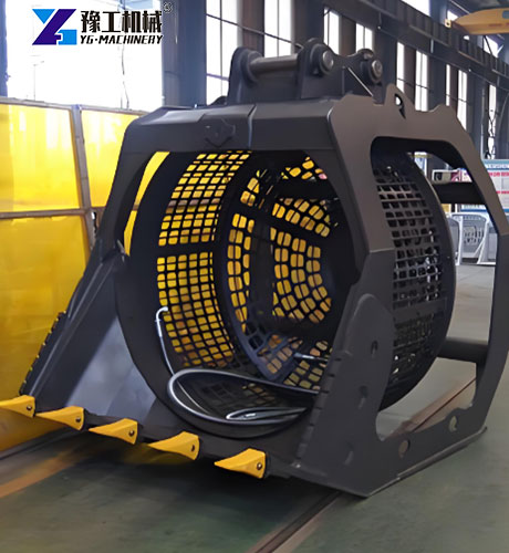 rotary screening bucket