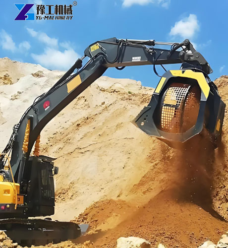 rotating screening bucket application