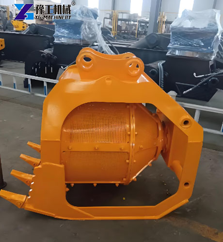 rotating screening bucket