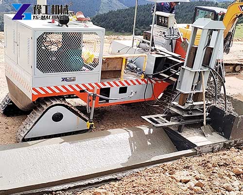 concrete kerbing machine