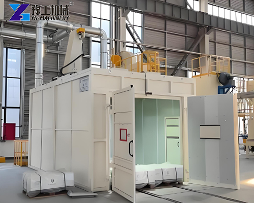 container sandblasting room