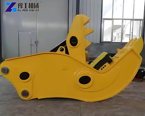 excavator crushing tong in factory