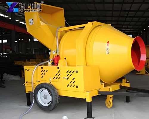 mixer machine with hopper in factory