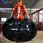 durable excavator orange peel grapple