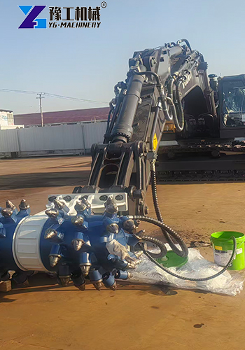 hydraulic drum cutter application