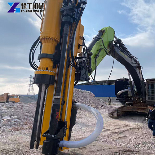 rock drilling and splitting machine