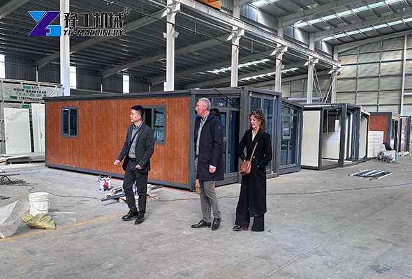 customer's factory visit for folding houses
